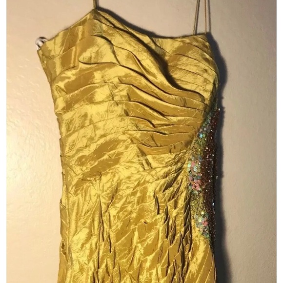 Bicici Gold Formal Evening Dress Size XXL - Picture 4 of 8